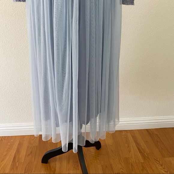 Anthropologie Maeve Layered Arasbeque Dress Blue size L - Picture 8 of 16